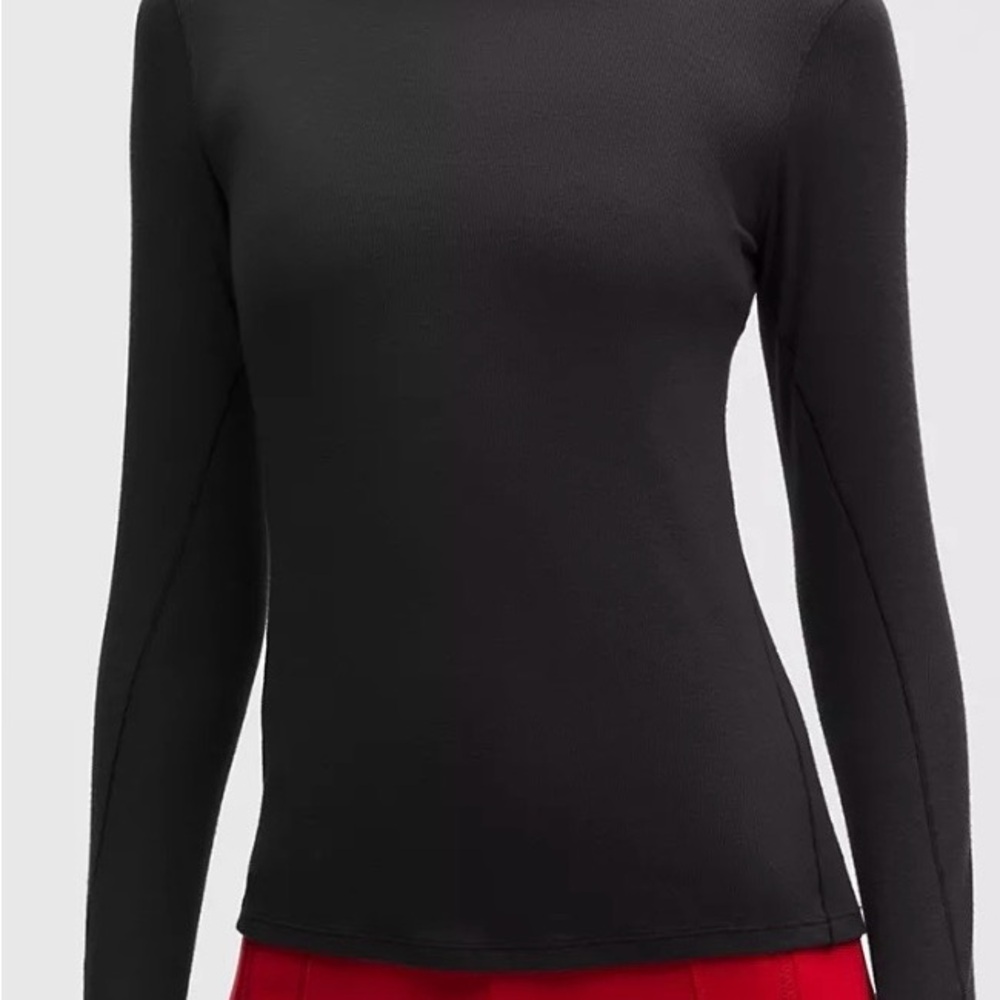 Lululemon Hold Tight Black Long-Sleeve Turtleneck Top (10)